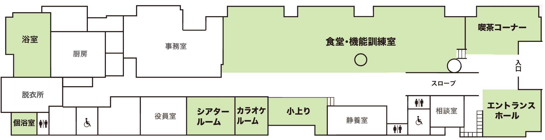 デイサービス ほーぷ ヘルパーステーション ほーぷ デイサービスほーぷ　施設案内